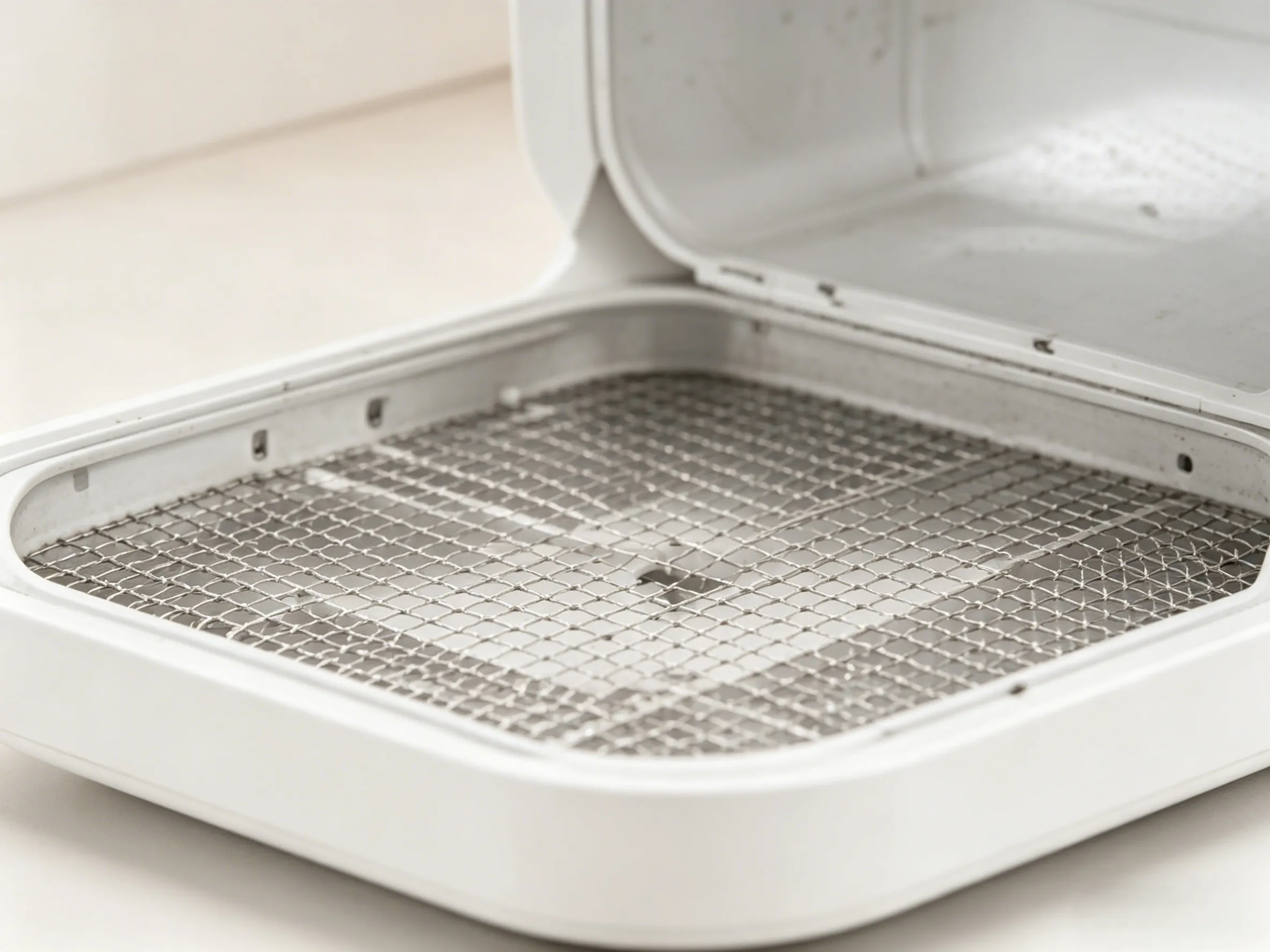 Washable and removable base plate of the AITAKON OEM smart pet dryer box, featuring a hygienic design with no dead corners for effortless rinsing and maintenance.